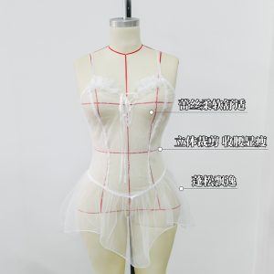 性感情趣内衣大码胖MM透明蕾丝激情内衣女睡衣 - 图片 2
